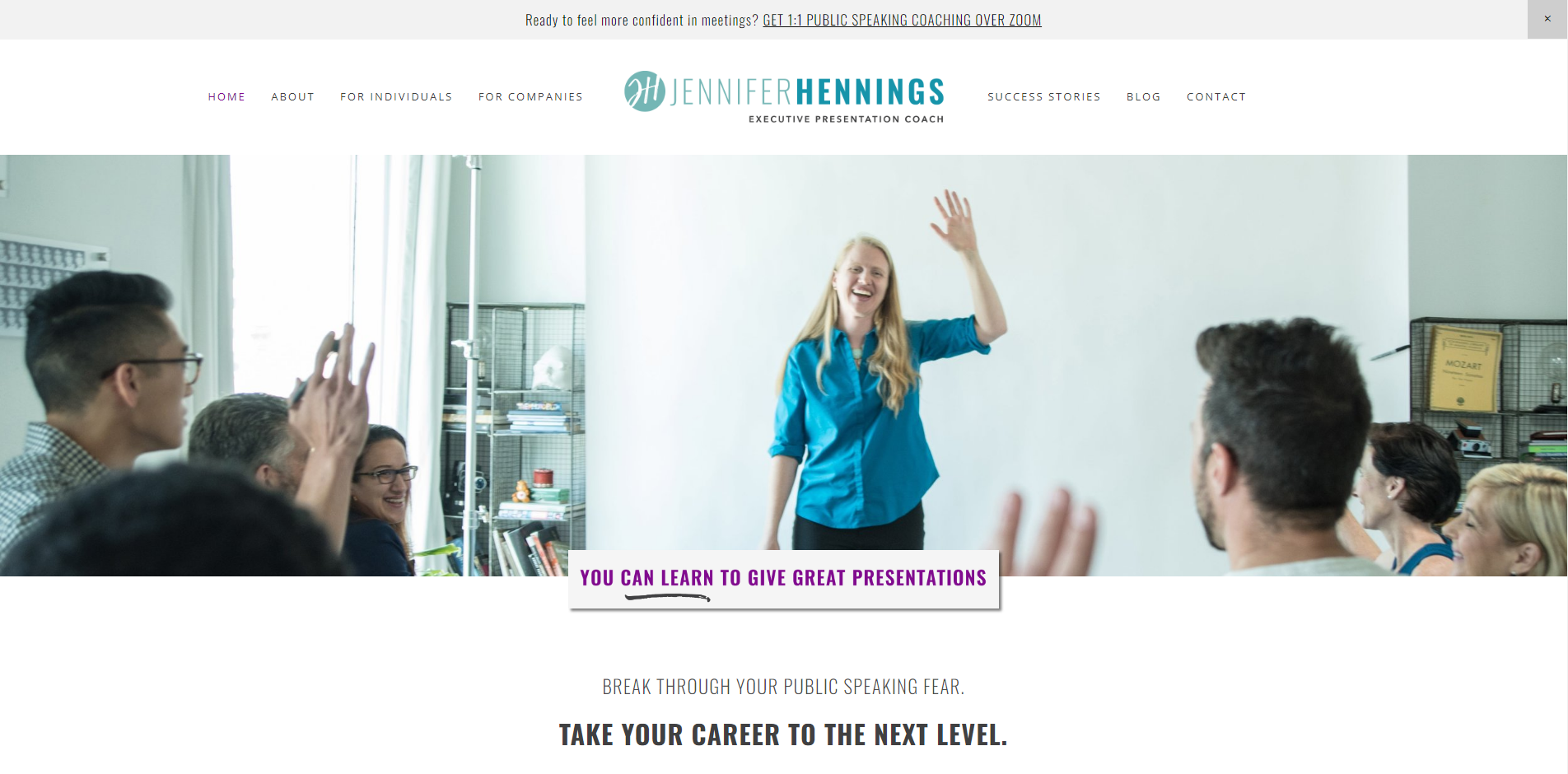 Jennifer Hennings Executive Public Speaking Coach